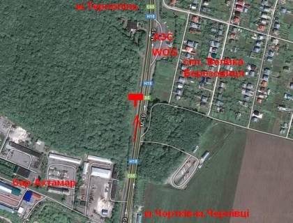 Билборд B в Великой Березовице, 3х6  Чернівецька траса 2 Б (в місто) зліва схема