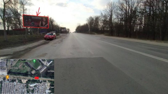 Билборд B в Тернополе, 3х6  вул. Будного - Шиномонтаж-готель Братіслава фото 1