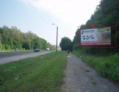 Билборд A в Великой Березовице, 3х6  Чернівецька траса 2 А (з міста) зліва фото 1