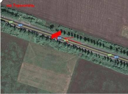 Билборд B в Тернопільських трасах, 3х6  Хмельницька траса 4 Б (в місто) схема