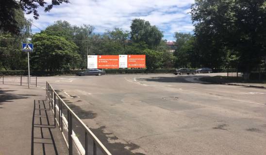 Билборд A в Мукачеве, 3x6  вул. Томаша Масарика (колишня Матросова) -Писарєва фото 1