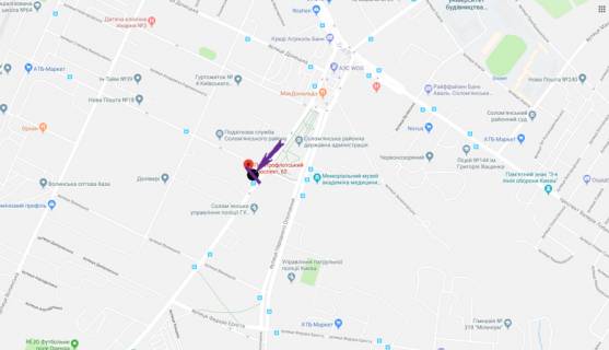 Призматрон, Призма A у Києві просп. Повітрофлотський, 62 - 299119 схема