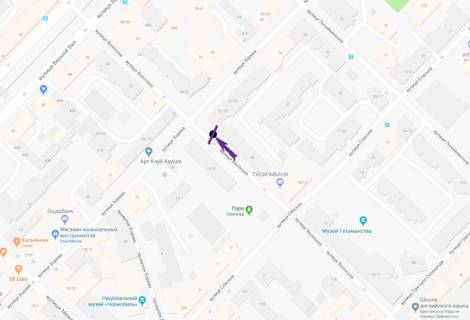 Ситилайт A в Киеве вул. Волоська, 22/28 схема