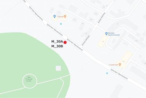 Билборд A в Кропивницкий (Кировоград), 3x6  просп. Винниченка (автосалон  Nissan) схема