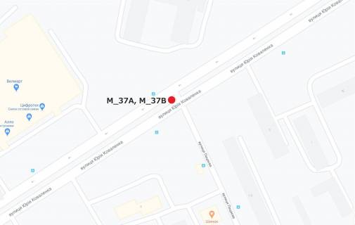 Билборд A в Кропивницкий (Кировоград), 3x6  вул. Ю.Коваленка-вул.Пацаєва (гіпермаркет "Велмарт") схема