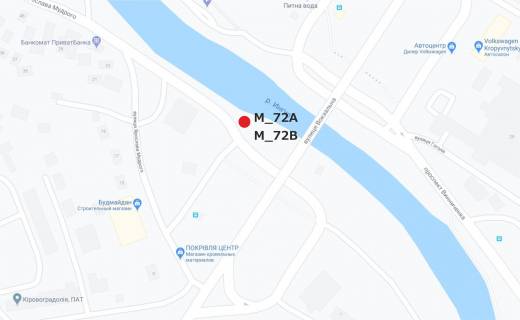 Білборд, Бігборд (Борд)  B у Кропивницький (Кіровоград), 3x6  ул. Валентины Терешковой схема