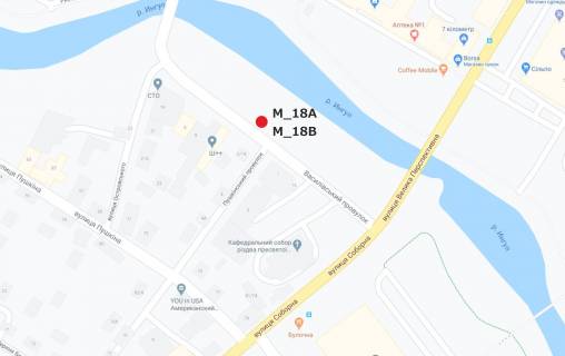 Билборд A в Кропивницкий (Кировоград), 3x6  пров. Василівський схема