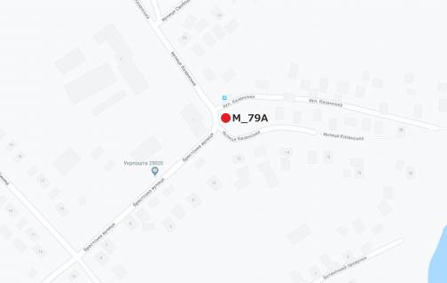 Билборд A в Кропивницкий (Кировоград) вул. Брестська ( Балашівка) схема
