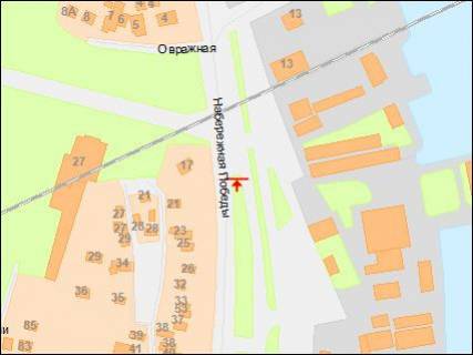 Беклайт A у Дніпро (Дніпропетровськ), 4х8  Набережна Перемоги вул. - Овражная вул., Інститут фізультури, в центр схема