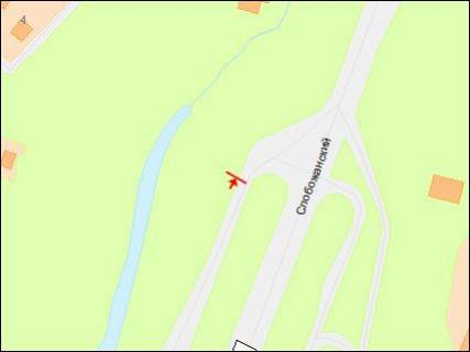 Білборд, Бігборд (Борд)  B у Дніпро (Дніпропетровськ), 3х6  Слобожанський ін., В'їзд з Малиновського вул., Біля супермаркету "Fozzy", в центр схема