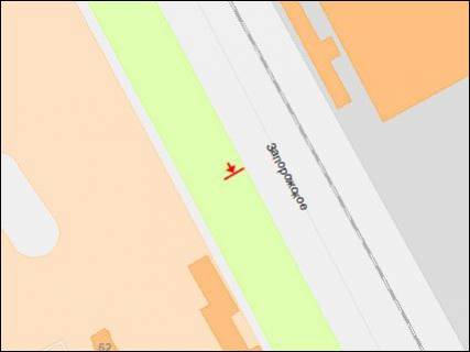 Призма A в Днепр (Днепропетровск), 3х6  Запорізьке шосе, 62, супермаркет "Епіцентр", з центру - 218269 схема