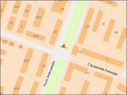 Призма Р/П в Днепр (Днепропетровск), 3х6  Поля пр. - Стромцова вул., з центру - 218226 схема