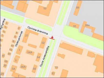 Призма Р/П в Днепр (Днепропетровск), 3х6  Поля пр. - Орлика пр., з центру, зправа - 218217 схема