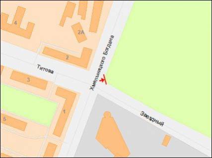 Бэклайт A в Днепр (Днепропетровск), 4х8  Богдана Хмельницького пр. - Титова вул. схема