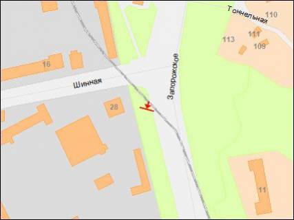 Бэклайт A в Днепр (Днепропетровск), 4х8  Запорізьке шосе, 24 - Шина вул. схема