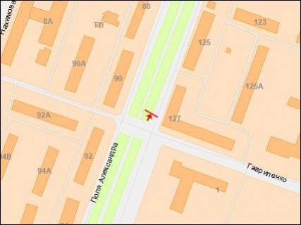 Призма Р/П в Днепр (Днепропетровск), 3х6  Поля пр. - Гавриленко вул., в центр - 218236 схема