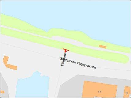 Призма A в Днепр (Днепропетровск), 3х6  Заводська Набережна вул. - Павлова вул., зліва - 218183 схема