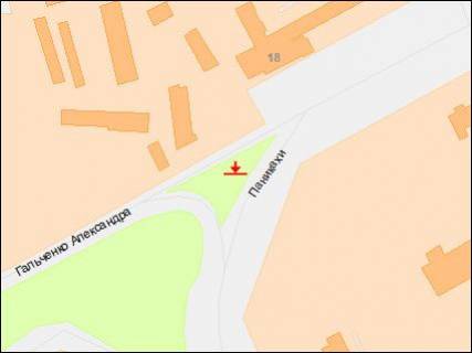 Билборд Р/П в Днепр (Днепропетровск), 3х6  Панікахи вул., 18, з центру схема