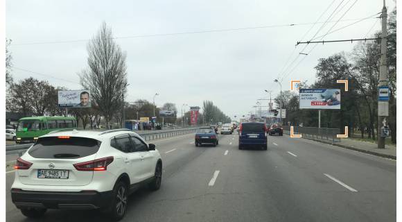 Билборд B в Днепр (Днепропетровск), 3х6  Запорізьке шосе, 60 - Панікахи вул., в центр фото 1
