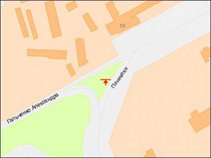 Билборд Р/П в Днепр (Днепропетровск), 3х6  Панікахи вул., 18, в центр схема