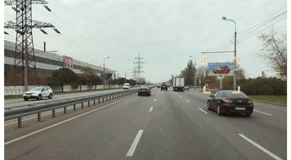 Білборд, Бігборд (Борд)  A у Дніпро (Дніпропетровськ), 3х6  Заводська Набережна вул., Біля кафе "СМАК", з центру Фото 1