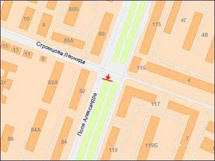 Призма Р/П в Днепр (Днепропетровск), 3х6  Поля пр. - Стромцова вул., з центру - 218229 схема