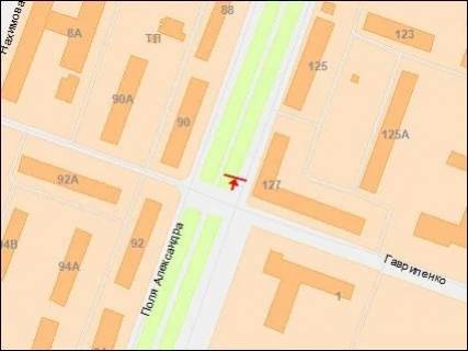 Призма A в Днепр (Днепропетровск), 3х6  Поля пр. - Гавриленко ул., в центр - 585126 схема