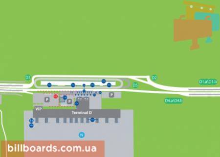 Нестандарт  в Борисполе, 22х12  Мегаборд (подъезд к аэропорту) схема