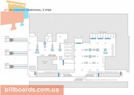 Нестандарт  в Борисполе, 3,86x2,85 м  Колонны. Зал ожидания вылета (внутренние рейсы) (пакет из 6 ед.) схема