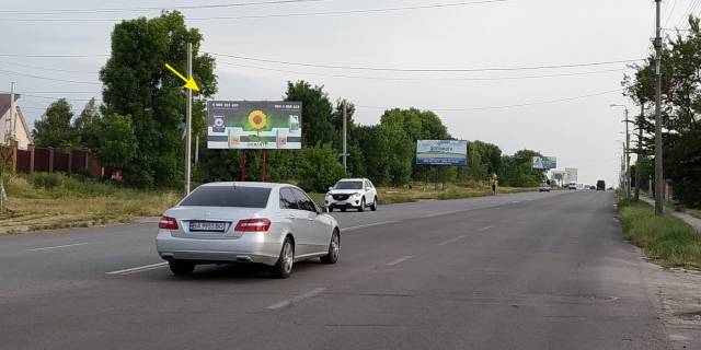 Билборд B в Кропивницкий (Кировоград), 3х6  вул. Бобринецький шлях, виїзд на Миколаїв фото 1
