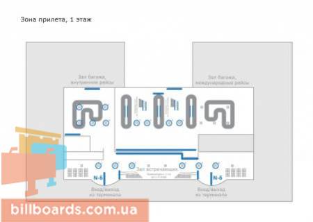 Нестандарт  в Борисполе, 28,22 кв.м.  Стеклянный разделитель входных групп (с 2-х сторон) 1 этаж (пакет из 2-х ед.) схема