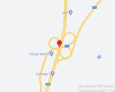 Нестандарт A у Київських трасах, 2х16  М-05 Одеська тр. 44+450 км (Гарант) км від КПП. Десятий від Києва - Транспортна розвязка, поворот на с. Васильків, м. Фастів, Гот.-рест. комплекс Мисливець, зупинка, з Києва схема