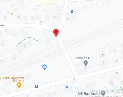 Билборд A в Вишневое, 3х6  вул. Лесі Українки 2/1 (жд переїзд) схема