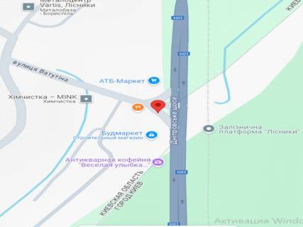 Билборд A в Лісники (Лісники), 3х12  с. Лісники перетин Дніпровсього шосе та вулиці Ватутіна в напрямку село Ходосівка напроти ресторану Духмяна піч. схема