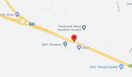 Нестандарт A у Іванків, 2х16  М-03 траса Київ-Харків 45+300 км, Перший від Борисполя, с. Іванків, зупинка, АЗС Веста, АЗС ОККО , гол. офіс DKC, напрямок - з Києва схема