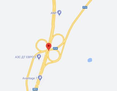 Нестандарт A у Київських трасах, 2х16  М-05 Одеська тр.44+450 км (Гарант) км від КПП. Десятий від Києва - Транспортна розвязка, поворот на с. Васильків, м. Фастів, Гот.-рест. комплекс Мисливець, АЗС ANP, в напрямку Києва схема