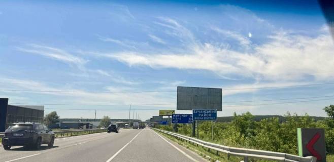 Билборд A в Київських трасах, 3х6  Київ - Житомир, Стоянка, напроти  АЗС Авантаж, в напрямку Житомира фото 1