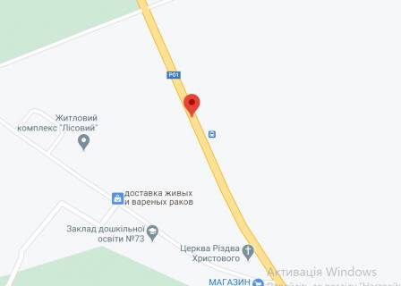 Нестандарт A в Конче-Заспе, 2,2х16,2  Столичне шосе, зупинка Конча Заспа,  з Києва схема