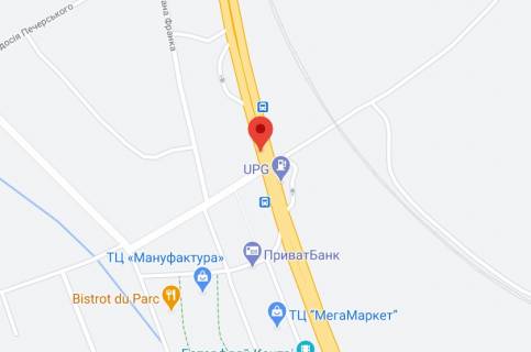 Нестандарт A у Ходосівці, 2х16  Н 01 Ново Обухівська тр. 23+432 км від КПП. Перший від Києва, світлофор, поворот на Ходосіївку, заїзд до МЕГАМАРКЕТ, ТРЦ Манафактура, АЗС Motto, з Києва схема