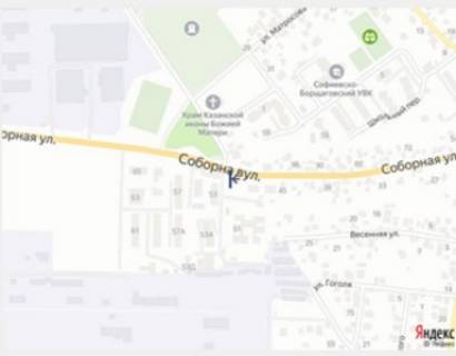 Видеоборд B в Софиевской Борщаговке, 3х6  с. Софіївська Борщагівка траса Київ - Бишів (Кофейня), вул Соборна, 53, в напрямку Бишів - 568697 схема