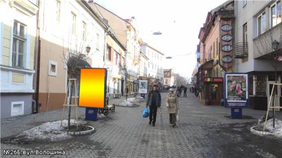 Ситилайт B в Ужгороде вул.Волошина(муз.училище), піш.зона, напр.-вул.Капітульна фото 1