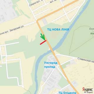 Билборд A в Ужгороде вул.Баб'яка(новий трансп.міст), район ТЦ Нова лінія, напрям-вул.Воз'єднання, Капушанська схема