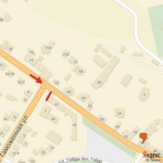 Билборд A в Ужгороде вул.Собранецька,47-Митна-перехрестя,в напрямку до центру схема