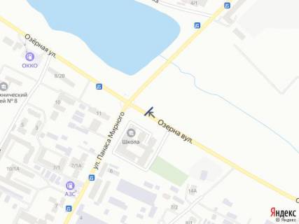 Билборд A в Хмельницком, 6х3  вул. Озерна (навпроти коледжу) схема