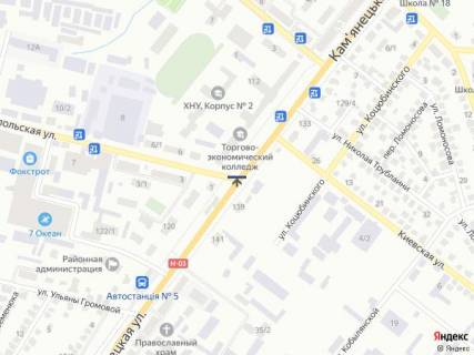 Билборд B в Хмельницком, 6х3  вул. Камянецька/Тернопільська схема