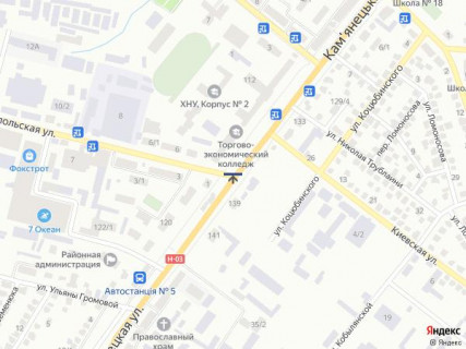 Билборд B в Хмельницком, 6х3  вул. Камянецька/Тернопільська схема