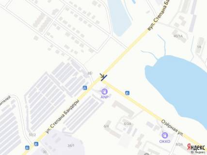 Білборд, Бігборд (Борд)  B у Хмельницькому, 6х3  вул. Бандери схема