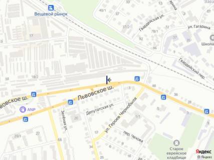 Билборд A в Хмельницком, 6х3  вул. Львівське шосе схема