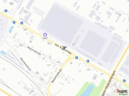Билборд B в Хмельницком, 6х3  вул. Курчатова - Зенітна схема
