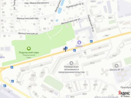 Билборд B в Хмельницком, 6х3  шосе Львівське, 55 (верх) схема